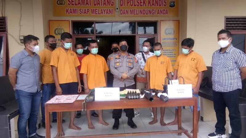 Polsek Kandis Ringkus Pencuri dan Penadah Barang PT Ivomas 